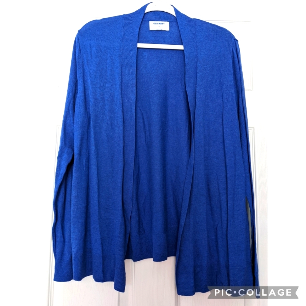 NWT Old Navy royal blue open front cardigan